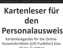 Tablet Screenshot of personalausweis-kartenleser.com